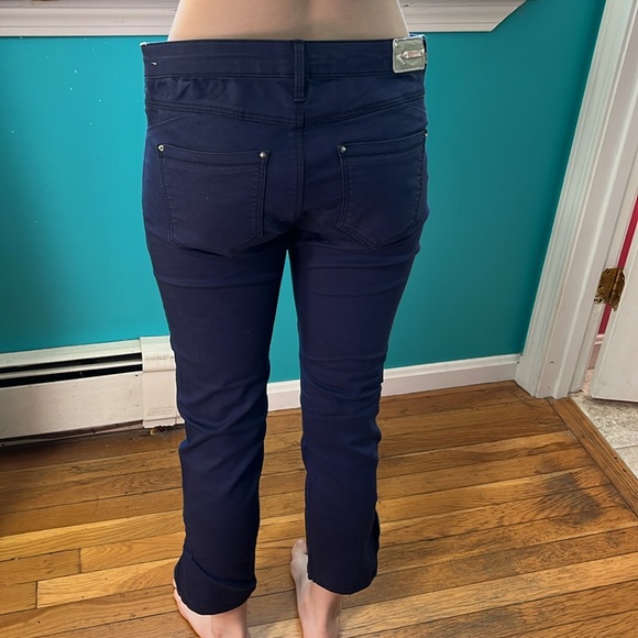 Stradivarius Navy Jean Style Pant Size 8 - Picture 4 of 5
